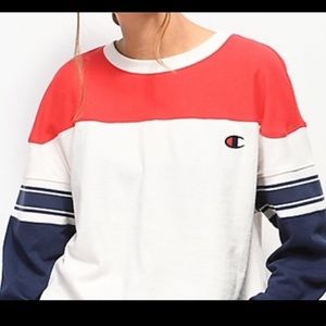 Champion long sleeve crop top